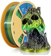 Goto Guard Dual Color PLA Filament, Silk PLA Black Green PLA Color Changing Filament, 3D Printer ...