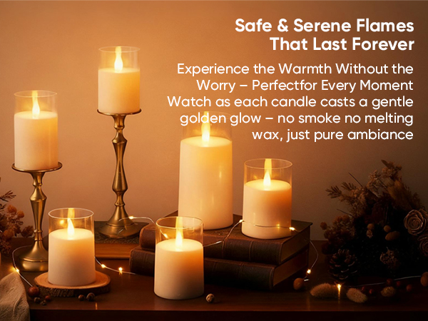 Home Decor white candles