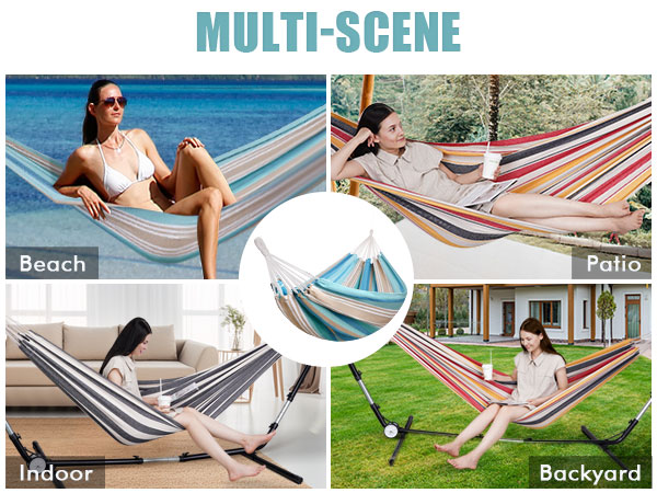 hammock indoor outdoor beach backyard