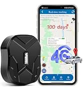 Winnes GPS Tracker for Vehicles 4G LTE Car Tracker Device Hidden up to 100 Days Long Battery Rast...