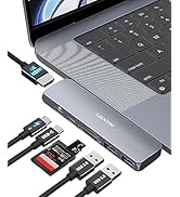 USB C Adapter HDMI Hub for MacBook Pro/Air M1 M2 2022 2021 2020 13" 15" 16",7 in 2 Mac USB Multip...