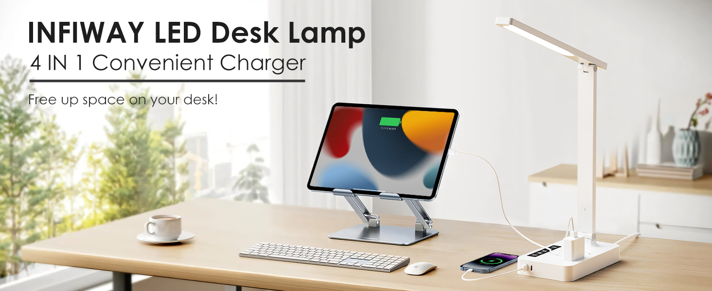 desk lamp with outlets