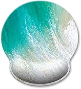 Atufsuat Ergonomic Mouse Pad with Wrist Support, Beach Style Memory Foam Wrist Rest Mouse Pads, C...