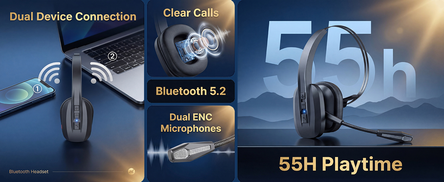 Dual Device Connection/Dual ENC Microphones