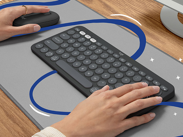 pebble keys 2 k380s bluetooth slim graphite keyboard