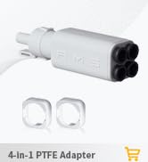 4-in-1 PTFE Adapter,5-Way Filament Hub Combo Compatible with Bambu Lab A1/A1 Mini AMS Lite System...