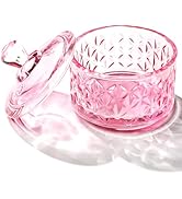 BOMOQING Nail Dappen Dish with Lid, 60ml Large Nail Monomer Dish, Glass Nail Cup for Holding Acry...