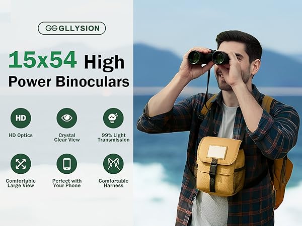 15x54 binoculars for adults high powered