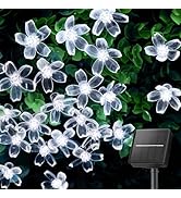 Brightown 60 LED Solar Flower String Lights Outdoor Waterproof Fairy Lights for Garden Yard Fence...