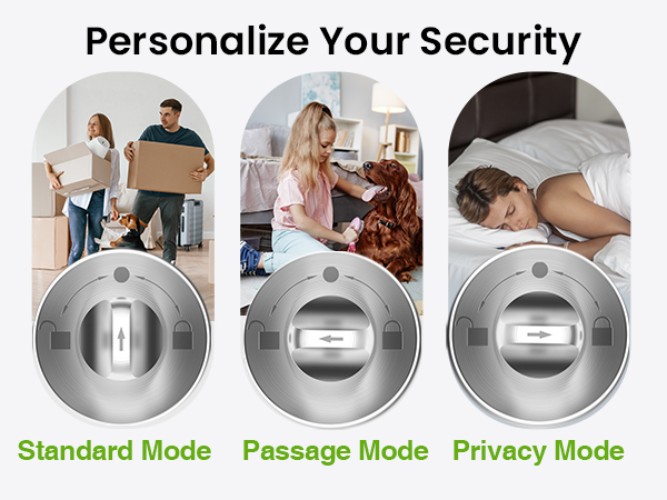 ghome smart door knob black smart lock for bedroom secure