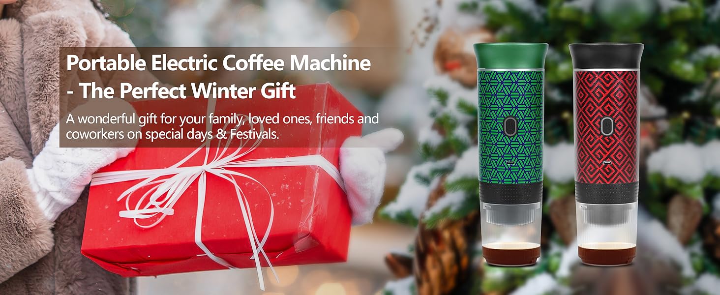 portable espresso machine self-heating electric portable espresso coffee maker