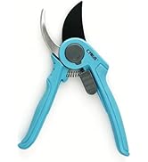 CYRUS 8 Inch Pruning Shears, Professional Garden Shears with Safety Lock, Rust-Resistant Carbon S...