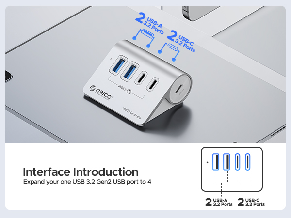 usb 3.2 hub with sd card reader