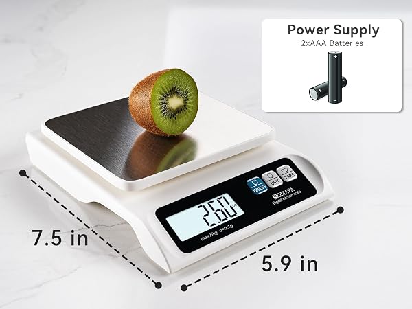 BOMATA 0.1g Food Scale, 13lb Digital Kitchen Scale with Removable Stainless Steel Pan