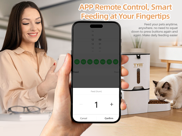 automatic cat feeder app control