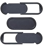 PRESSINART 3Pcs Webcam Cover Slide Black 0.08 Inch Laptop Camera Privacy Cover for Mini PC Phone ...
