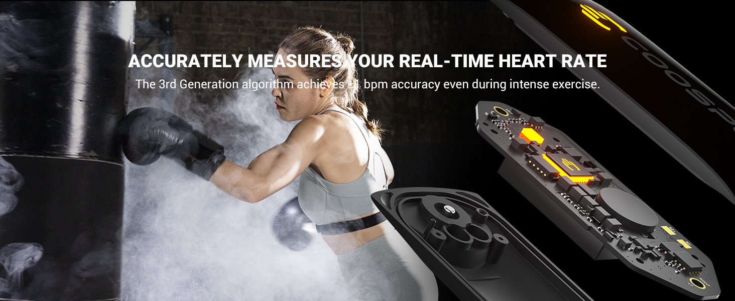 Bluetooth 5.0 ANT+ Heart Rate Monitor Chest Sensor with Rechargeable Battery