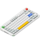 nuphy Kick75 Wireless Low Profile Mechanical Keyboard with Volume Knob,75% Hot Swappable Custom K...