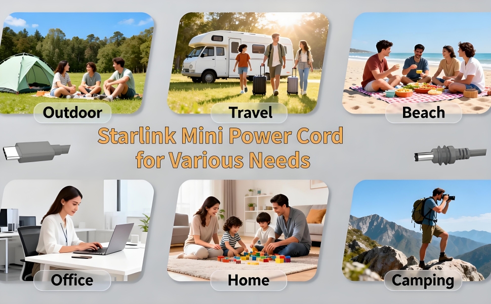 Starlink Mini USB C to DC Power Cable