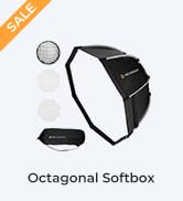 K&F Concept 35''/90cm Octagonal Softbox, Quick Release Bowens Mount Softbox with Honeycomb Grid, ...