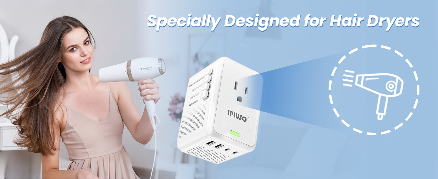 voltage converter for hair dryers