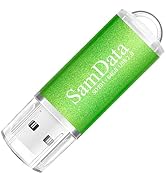 SamData 1 Pack 64GB USB Flash Drives USB 2.0 Thumb Drives Memory Stick Jump Drive Zip Drive, Green