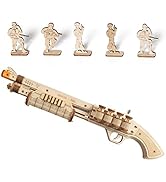 ROKR 3D Wooden Puzzle DIY Building Toys Mechanical Model - Multi-Player Game with Wood Targets &amp;R...