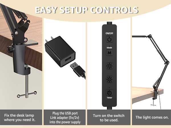 desk lamp Installation diagram