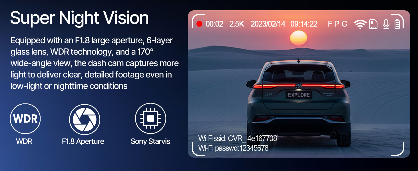 dashcam front and rear camera