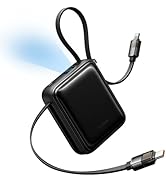 mcdodo 10000mAh Portable Charger Mini Power Bank Built-in USB-C and Lightning Cable, 3 Port[2C+L]...