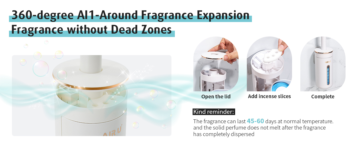 Disposbale toilet brush set with fragrance