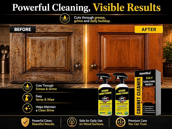 kitchen cabinet cleaner for wood