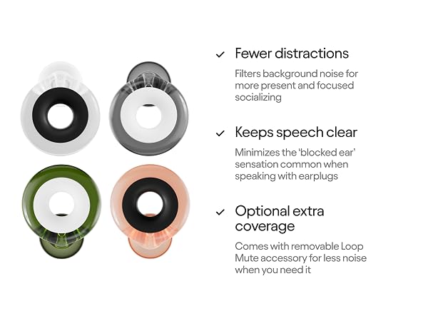 Loop Engage Plus Noise Reducing Earplugs