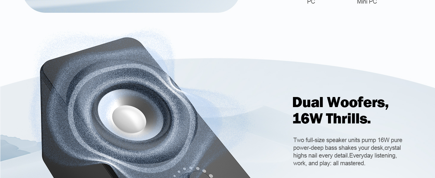 Bluedee desktop computer speakers