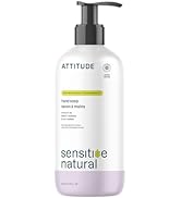 ATTITUDE Hand Soap for Sensitive Skin with Oat, EWG Verified, Dermatologically Tested, Vegan, Swe...