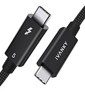 IVANKY | Intel Certified | Thunderbolt 5 Cable 3.3ft, up to 120Gbps and 240W, Premium Braided Thu...