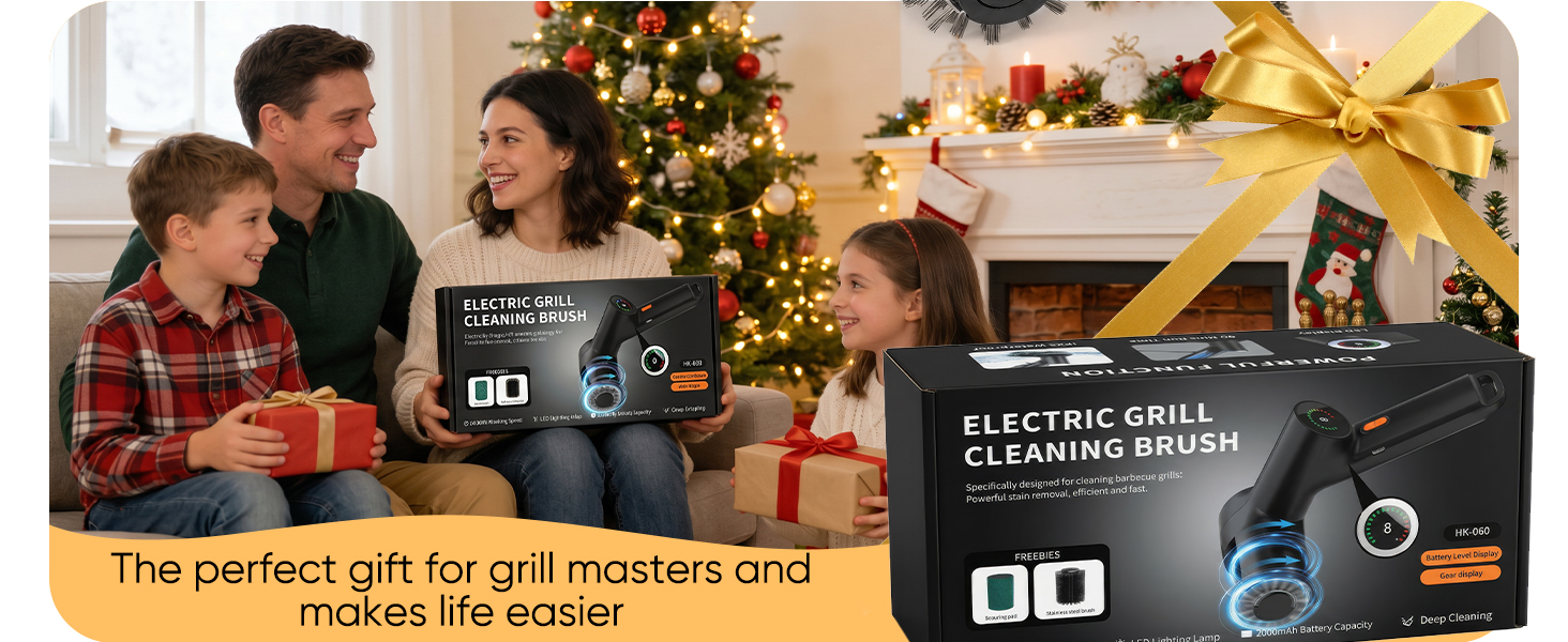 electric grill brush for outdoor grill