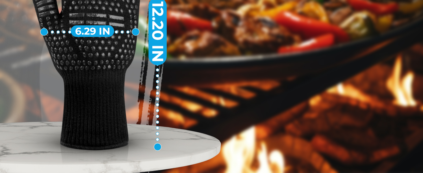 grill gloves heat proof for men