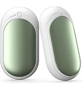 KNIFOD Hand Warmer Rechargeable 6000mAh, Type C Portable Power Bank, 3 Heat Levels, 12Hrs Long La...