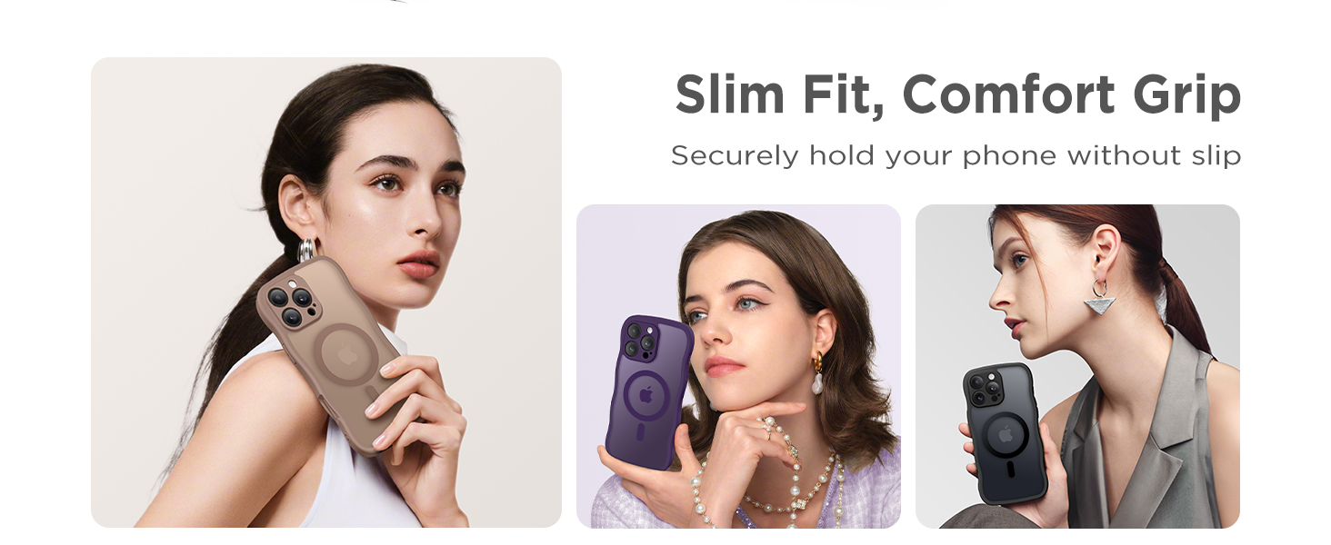 Magnetic Compatible with iPhone 16 Pro Case, Upgraded Full Camera Protection Translucent Matte