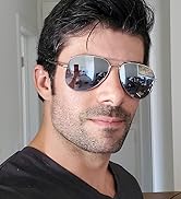 LUENX Aviator Sunglasses for Men Women Polarized Driving Classic Shades - UV 400 Protection with ...