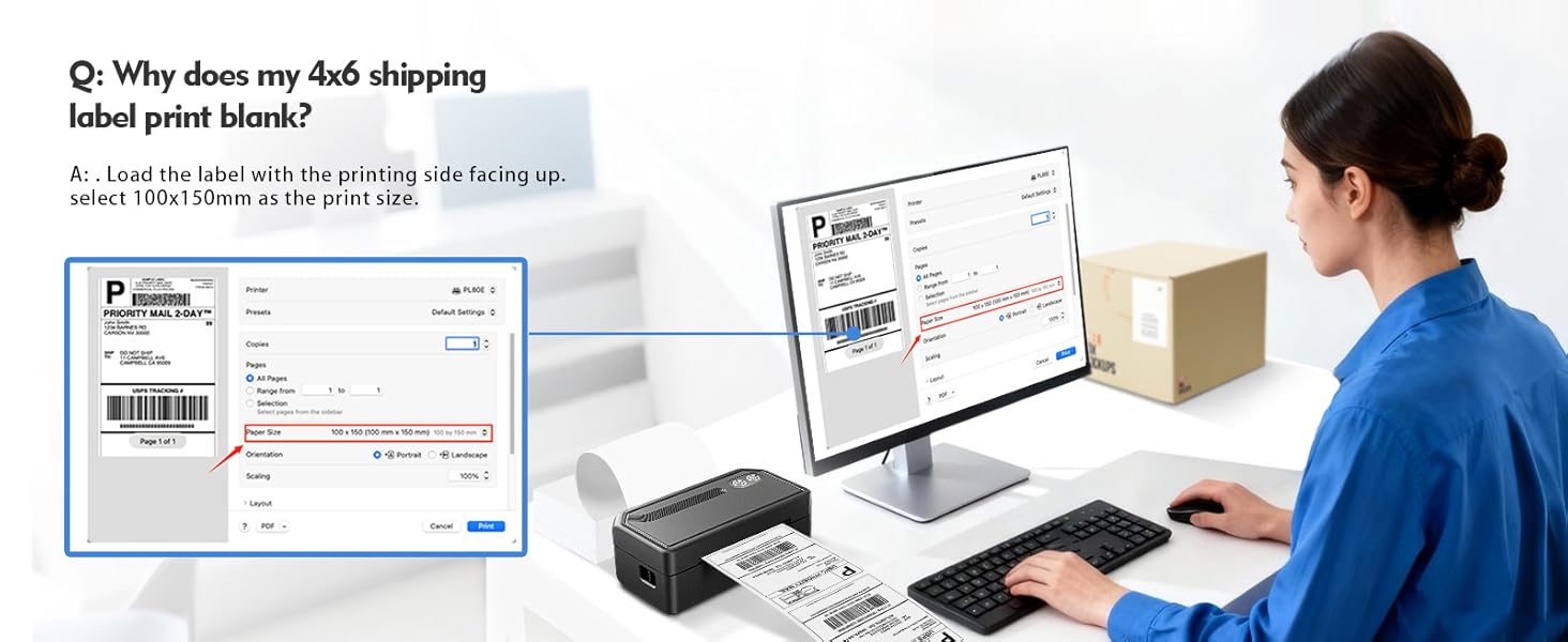 Shipping Label Printer