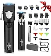 vsmooth Hair Clippers Cordless Hair Trimmer Electric Barber Clippers - Zero Gapped Trimmer Profes...