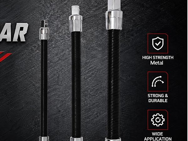 3 Pcs Flexible Socket Extension Bars
