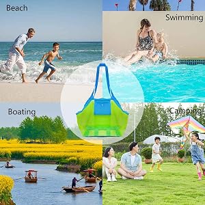 Mesh beach tote bag application