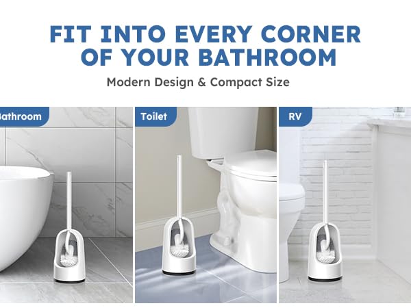 toilet brush and holder set