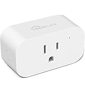 TREATLIFE Smart Plug, 2.4GHz 15 Amp WiFi Smart Outlet with Child Lock and Vacation Mode, Reliable...