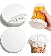 Spill-Proof Beverage Sealing Paper Liners - 500 Pcs