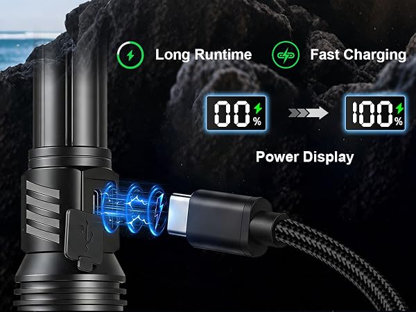 Rechargeable Flashlights High Lumens-2