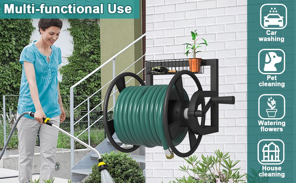 metal water hose reel for outdoor